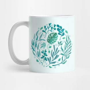 Teal Garden Mug